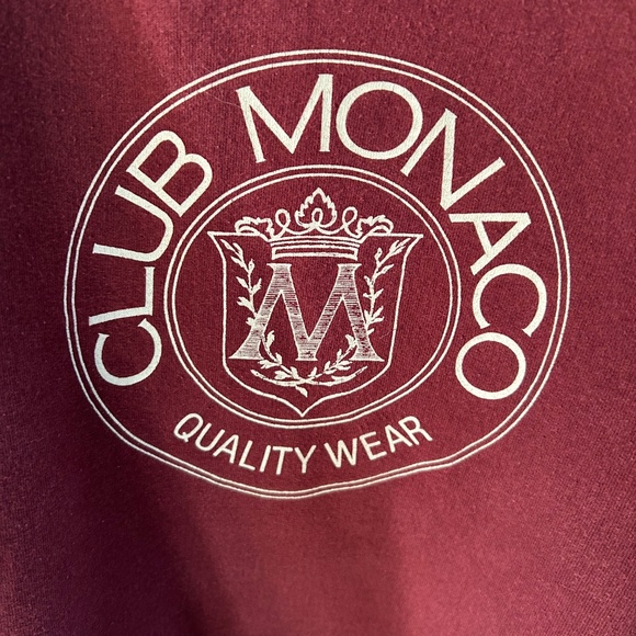 Authentic Vintage Club Monaco Crewneck Burgundy - Picture 3 of 5